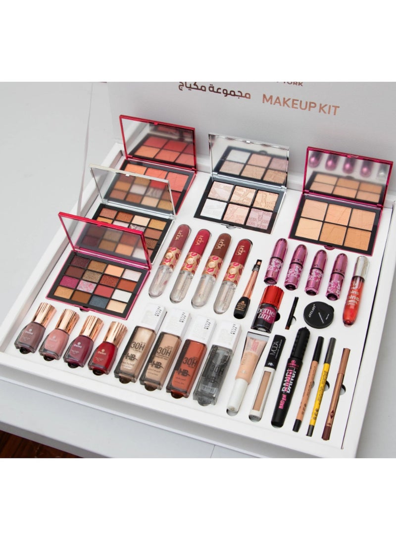 مودا  بوكس رويال الجديد – مجموعة مكياج فاخرة متكاملة | 32 قطعة - Image 4